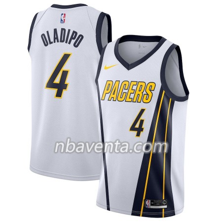 Camiseta Hombre Indiana Pacers Victor Oladipo 4 2018-19 Nike Blanco Swingman